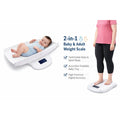 2-in-1 Digital Baby & Adult Weighing Scale